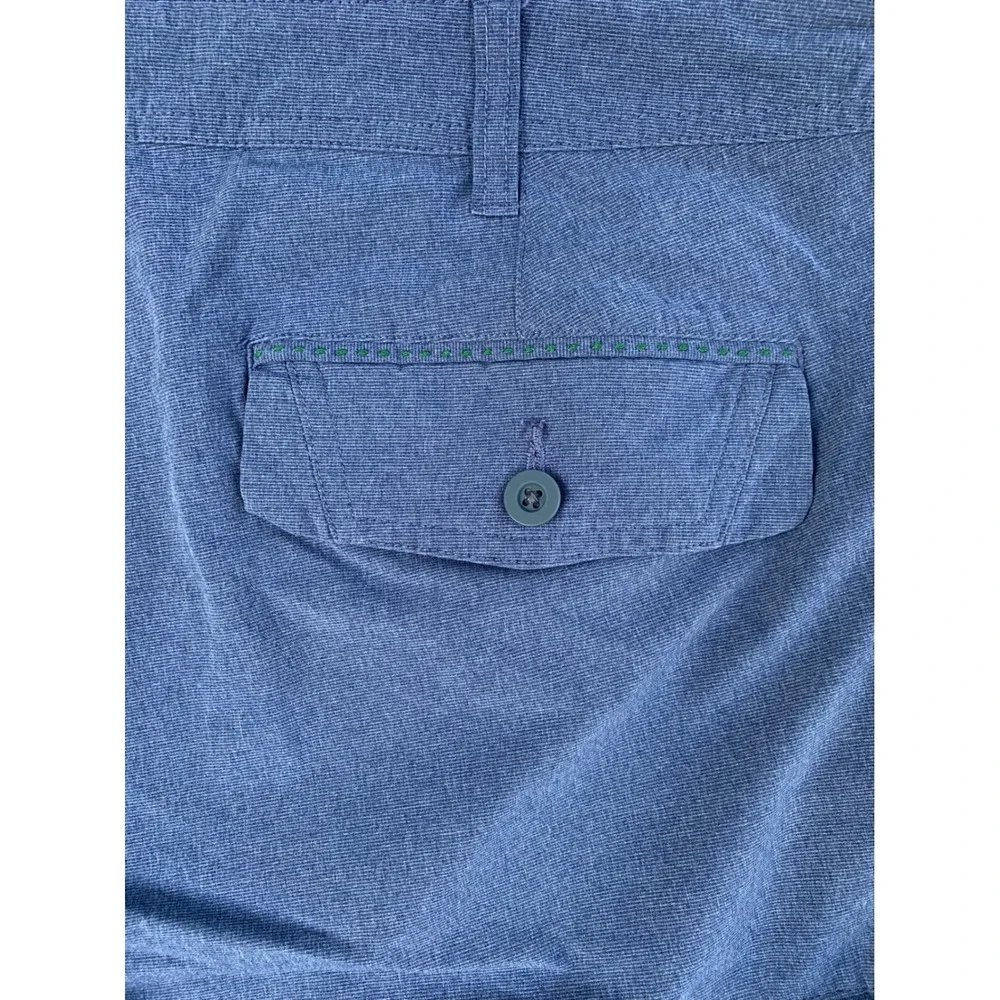 Orvis Mens Tech Performance Stretch Shorts Blue Size 40 Hiking Fishing